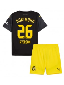 Otroški Nogometna dresi replika Borussia Dortmund Julian Ryerson #26 Gostujoči 2024-25 Kratek rokav (+ hlače)